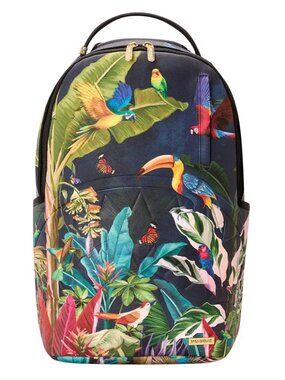 Sprayground Secret Gardens Club Backpack🔥New Black Bookbag School Travel Bag